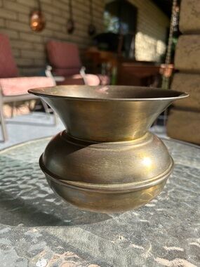 Vintage Brass Spittoon.